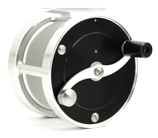 Iwana Retro 1:2 Multiplier Salmon Fly Reel Black & Silver