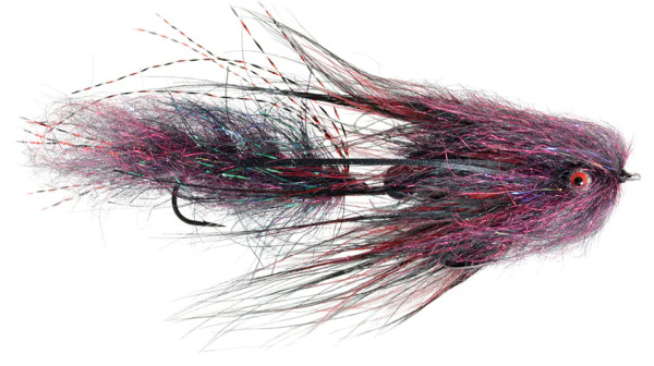 Fulling Mill Cheech Leech Black & Red #1 Big Fish Trout Bum Streamer