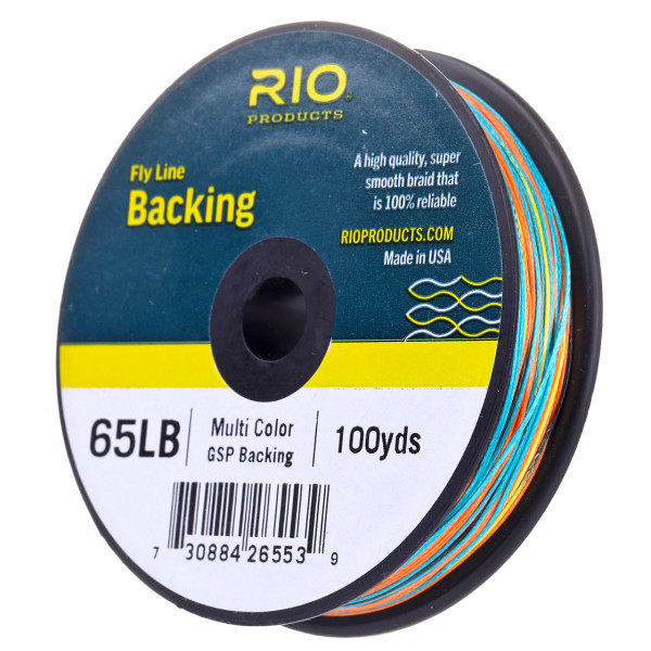Rio Gel Spun Backing 65lb multicolor, Backing, Fly Lines