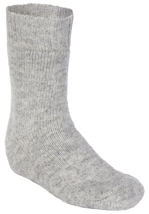 Bratens 100% Norway THICK WOOL SOCKS extra warm light grey