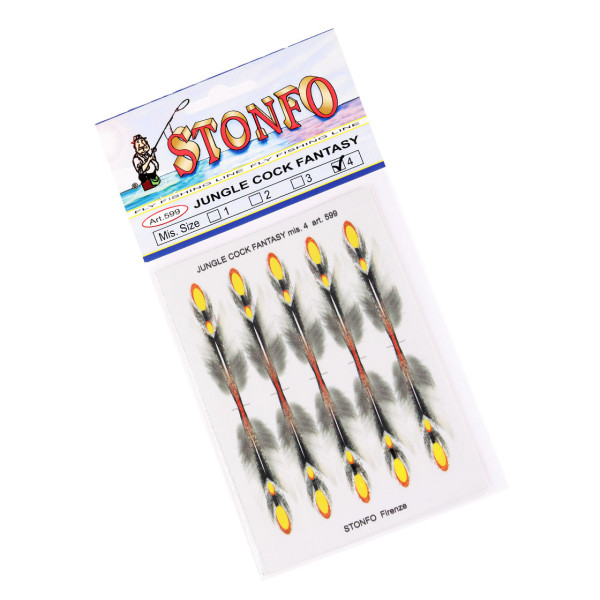 Stonfo 599 Jungle Cock Synthetic Feathers Eyes Fly Tying Materials  Fly Tying adh-fishing