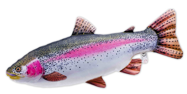 Fish Pillow Soft Toy Rainbow Trout 62cm