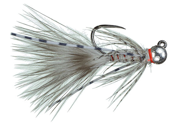 MFC Jig Mini Bugger White Nymph Barbless