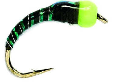 Fulling Mill Nugget Buzzer Black & Green Nymph