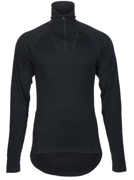 Bråtens Merino Jumper Half Zip Shirt black