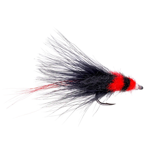 Superflies Saltwater Fly Tarpon Toad Black & Red