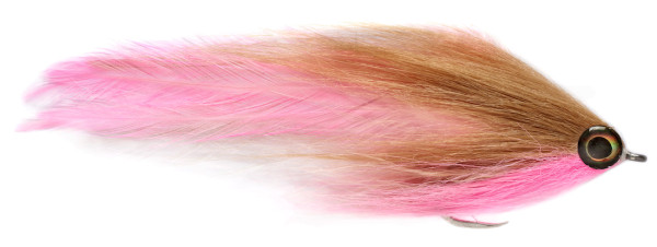 Fulling Mill Two Tone Brushy Streamer #6/0 Tan & Pink