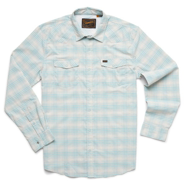 Howler Brothers H Bar B Tech Sunshade Shirt Longsleeve - eason plaid : seafoam