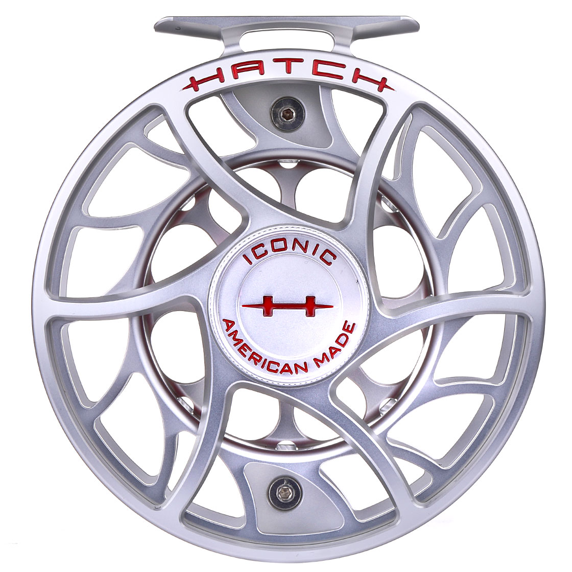 Hatch Iconic 5 Plus Fly Reel Clear/Blue / Large Arbor