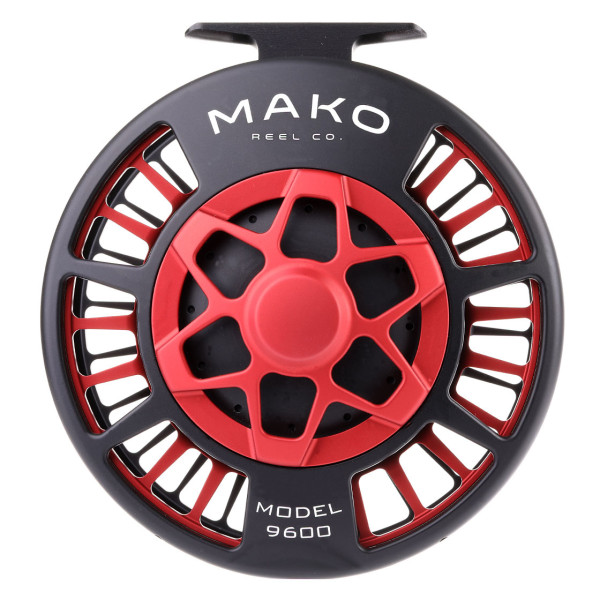 Mako Reel Co. Fly Reel matte red on black, Reels