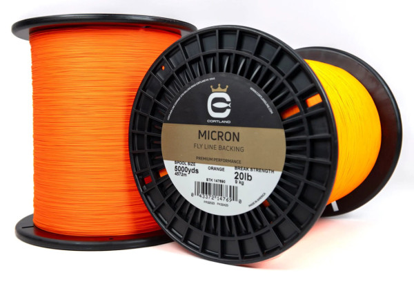 Cortland Micron Backing orange